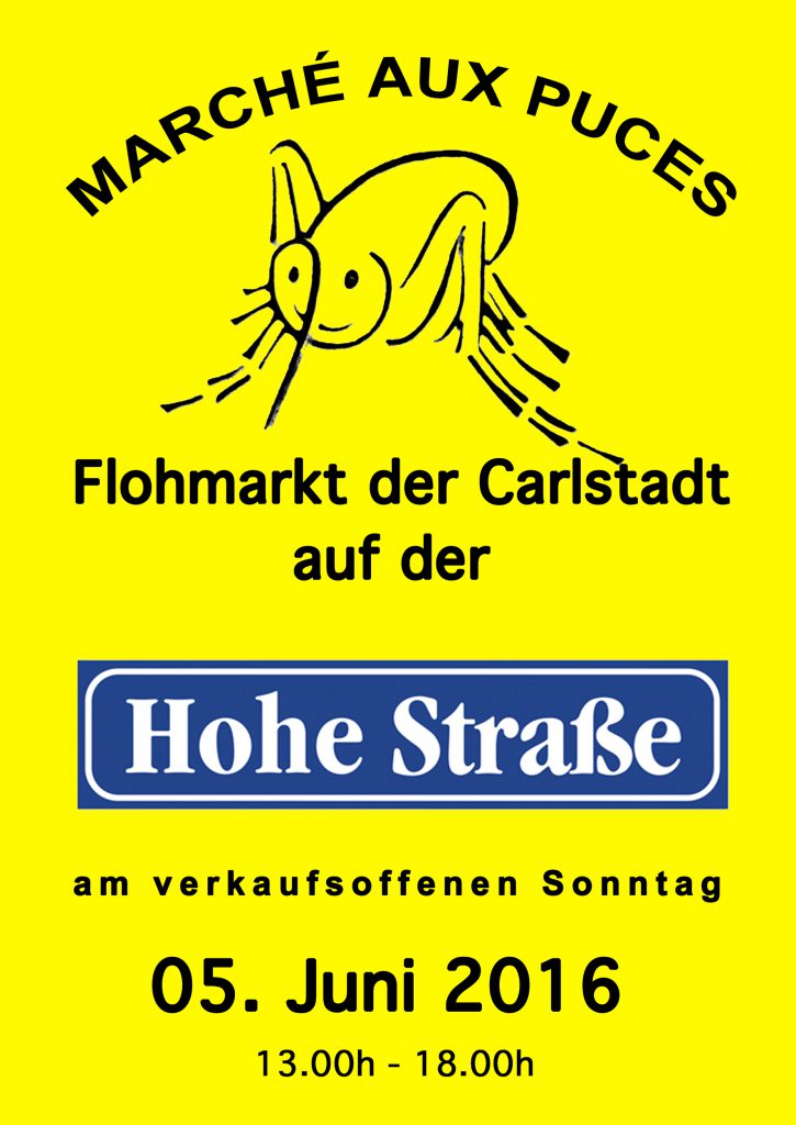 Flohmarkt gelb Strasse 2016