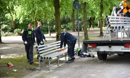 Leuchtbänke auf der Reitallee erstrahlen wieder