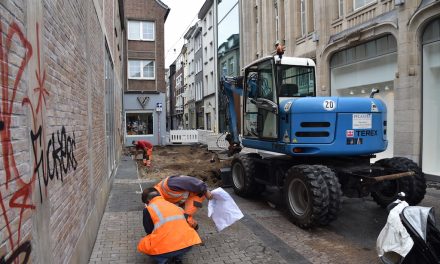 Pflasterarbeiten haben begonnen