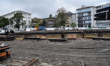 Schöne Hinterlassenschaft: Matschwüste statt Citywiese