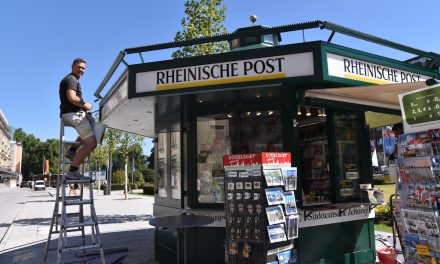 Zeitungsbüdchen am Corneliusplatz aufgefrischt