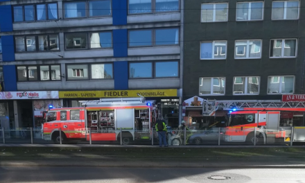 Münsterstraße — Brand in einem Anbau