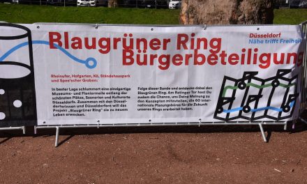 Aufbau für Bürgerbeteiligung Blaugrüner Ring