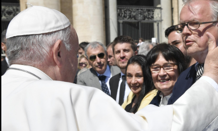 Unicef Motor Heribert Klein zur Generalaudienz beim Papst