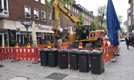 Altstadtpflaster wird ausgewechselt