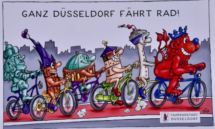 Die Fahrradstadt Düsseldorf wie Jacques Tilly sie sieht