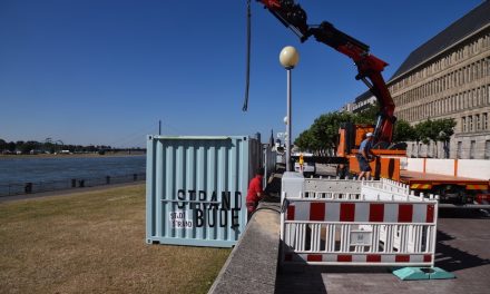 Aufbau des zweiten Stadtstrandes hat begonnen