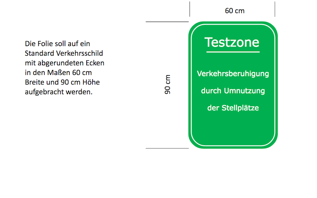 Verkehrsberuhigung durch Umnutzung der Stellplätze