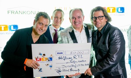 FRANKONIA EUROBAU AG  und Geuer & Geuer überreichten Spendenscheck über  50.000 € für die RTL Stiftung „Wir helfen Kindern“