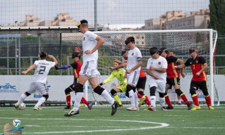 Nationalmannschaft im Blindenfußball trainiert im Arena-Sportpark für internationales Turnier