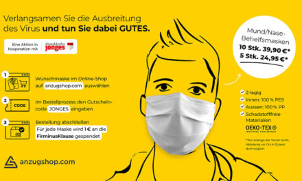 Konzept Gesichtsmasken-Spendenaktion der Düsseldorfer Jonges