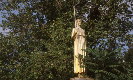 Denkmal Pallas Athene wird restauriert