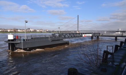 RheinWerke elektrifizieren vier weitere Steiger am Düsseldorfer Rheinufer