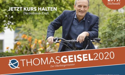 1000 neue Wahlplakate für Thomas Geisel