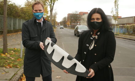 Erste Protected Bike Lane entsteht in Holthausen