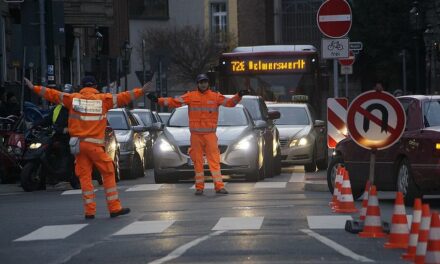 Verkehrskadetten beim  Weihnachtsshopping im Einsatz