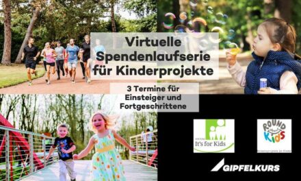 Gipfelkurs startet Spendenlauf für Roundabout Kids