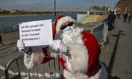 Weihnachtsmann besucht Verweil-Verbotszone