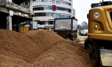 Kelleruntergeschoß wird mit Sand aufgefüllt