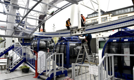 Großreinemachen am Riesenrad