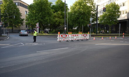 Zufahrt zum Mannesmannufer erneut am Wochenende gesperrt