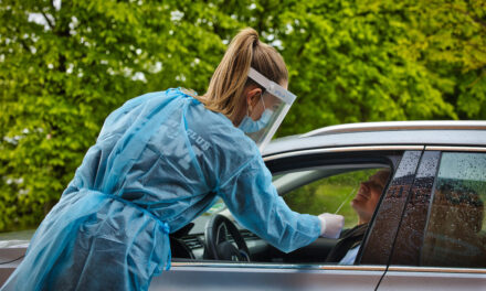 „Drive-In“-Testzentrum am ALMA SPORTS CLUB