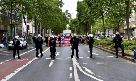 Demo in Düsseldorf — Polizei greift Journalisten an