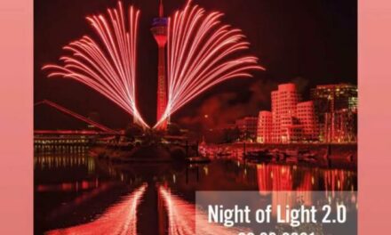 NIGHT OF LIGHT 2021 – RHEINTURM DÜSSELDORF