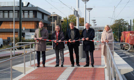 Neuer Hochbahnsteig an der Haltestelle „Aldekerkstraße“ geht in Betrieb