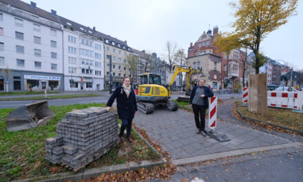 Baustart am Ludwig-Hammers-Platz: Mehr Platz für Rad- und Fußverkehr