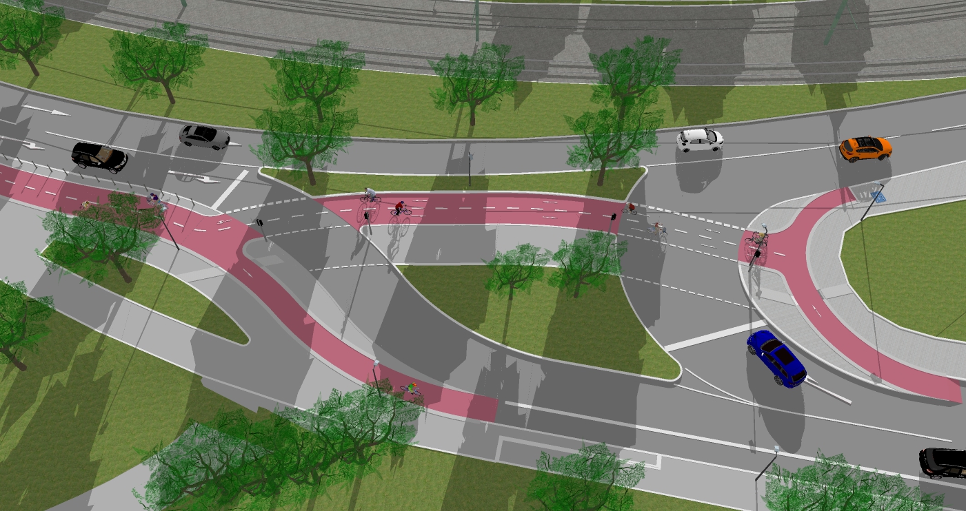 Die Stadtverwaltung hat dem Ordnungs- und Verkehrsausschuss in seiner Sitzung am 24. November die Anschlussplanung für die Hofgartenrampe vorgestellt,(c)Landeshauptstadt Düsseldorf, Amt für Verkehrsmanagement