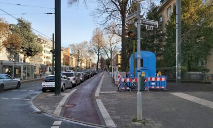 Grafenberger Allee: Mehr Sicherheit für Radfahrende durch Aufpflasterungen