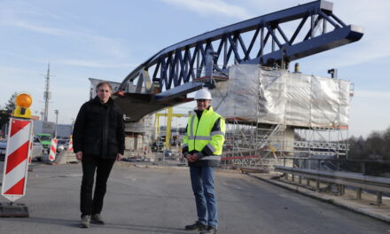 U 81-Bau: Vorschub der Nordsternbrücke läuft planmäßig