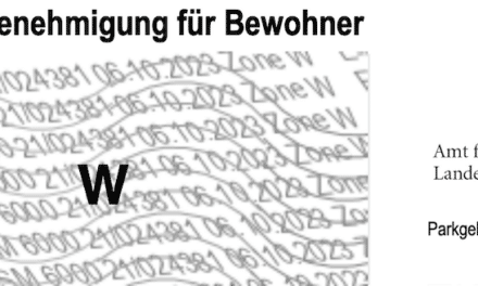 Zeitplanung zur Einrichtung von sechs Bewohnerparkgebieten steht fest