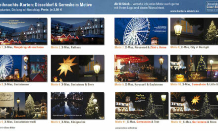 Wunderbare Weihnachtskarten aus Düsseldorf für einen guten Zweck