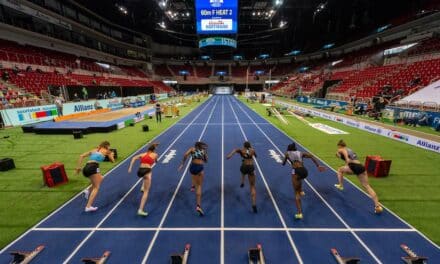 Weltklasse-Stabhochspringen mit Sam Kendricks und weiteren Top-Athleten am 20. Februar 2022 im PSD BANK DOME