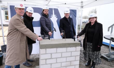 Grundsteinlegung für Erweiterung und Umbau der Kita Kaldenberger Straße in Holthausen