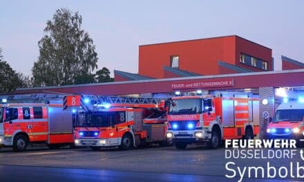 Feuer in einer Kleingartenanlage