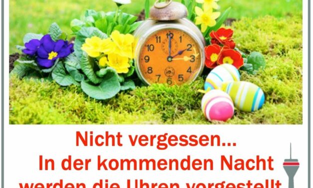 Uhren werden in der Nacht vorgestellt