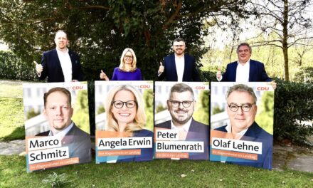 CDU Landtagskandidaten stellen Wahlwerbung vor