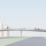 Rad- und Gehwegbrücke über den Kennedydamm: Stadtrat gibt grünes Licht