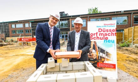 Grundsteinlegung für den neuen Erweiterungsbau am Comenius-Gymnasium