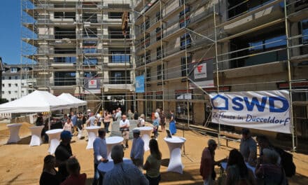 SWD feiert Richtfest für das neue Quartier an der Benrather Hospitalstraße