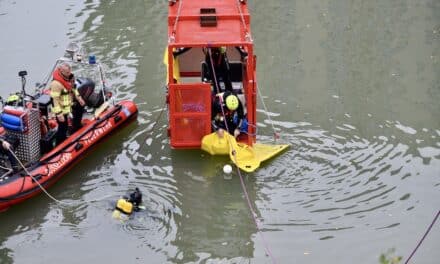 PKW im Rhein versunken