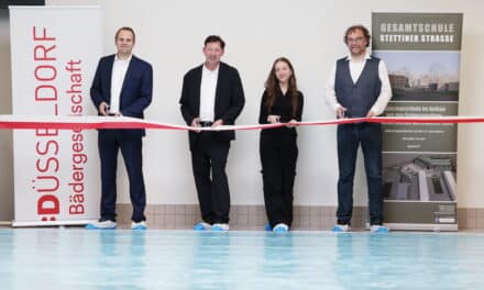 Das Lehrschwimmbecken an der Gesamtschule Stettiner Straße ist eröffnet