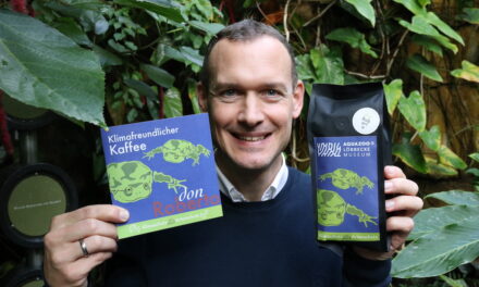Klimafreundlich produzierter und fair gehandelter Kaffee im Design des Aquazoos