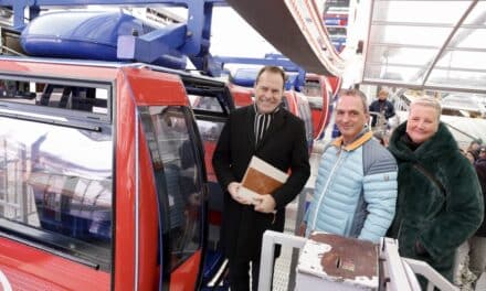 Erste Trauung im Riesenrad auf dem Burgplatz