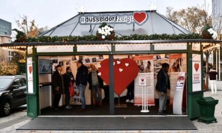 Charity-Pavillon an der Winterwelt