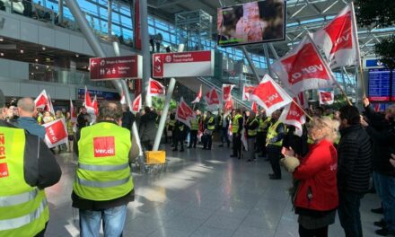 Streik am Flughafen Düsseldorf