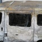 Parkplatz Freibad Lörick — Pkw brennt nach Explosion